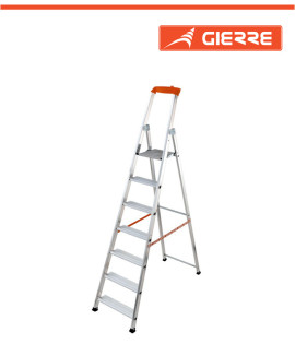 Алуминиева домакинска стълба GIERRE 6+1 стъпала
